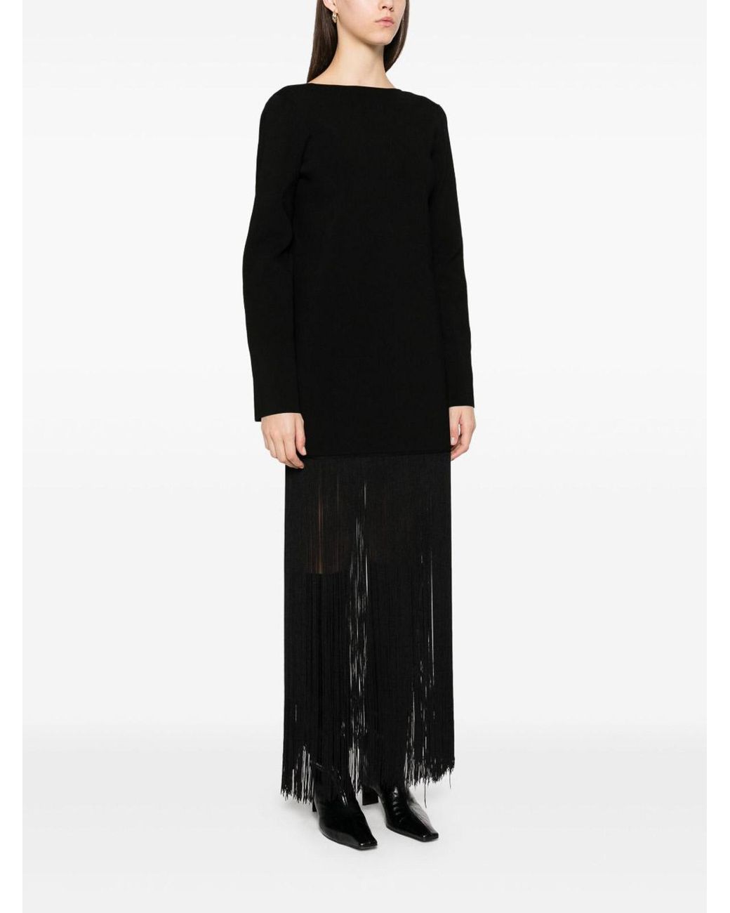 Pull Col Rond Khaite en coloris Black