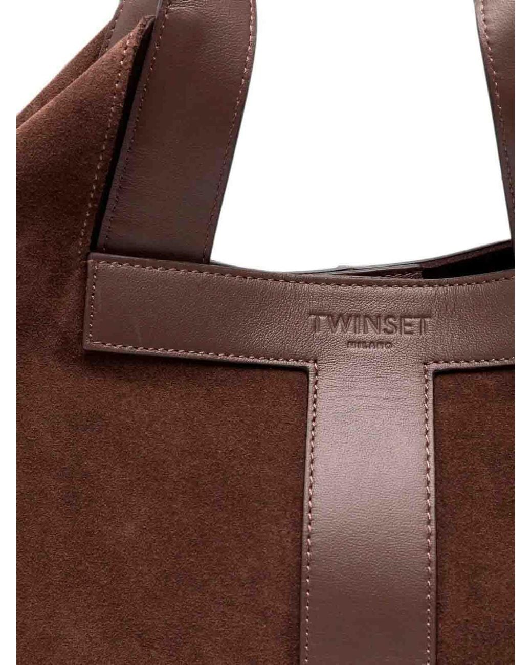 Twinset Brown Tote Bag