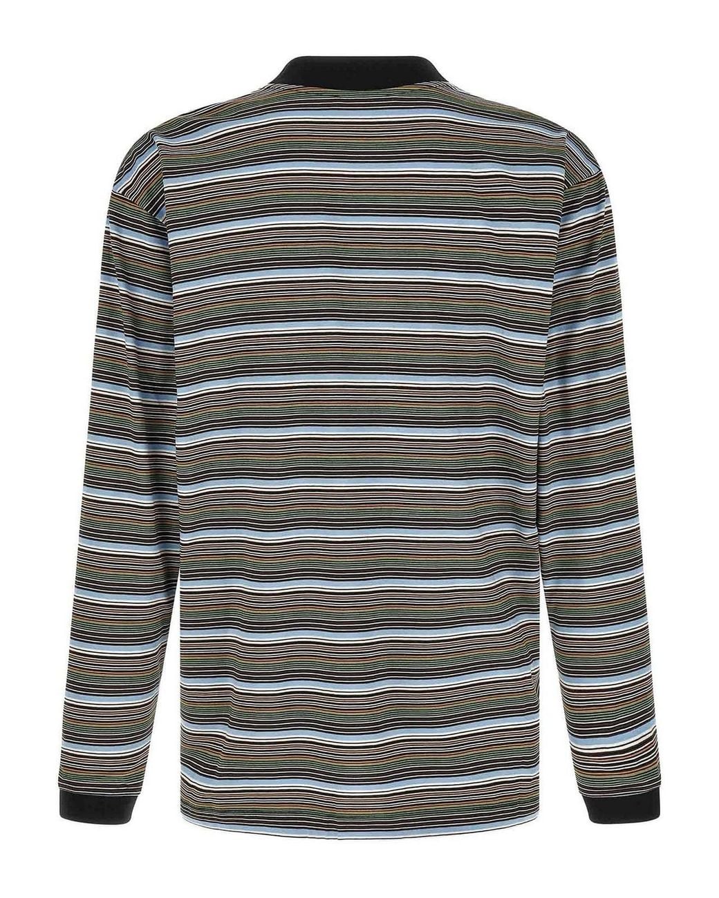 Marni Gray Striped T-Shirt for men