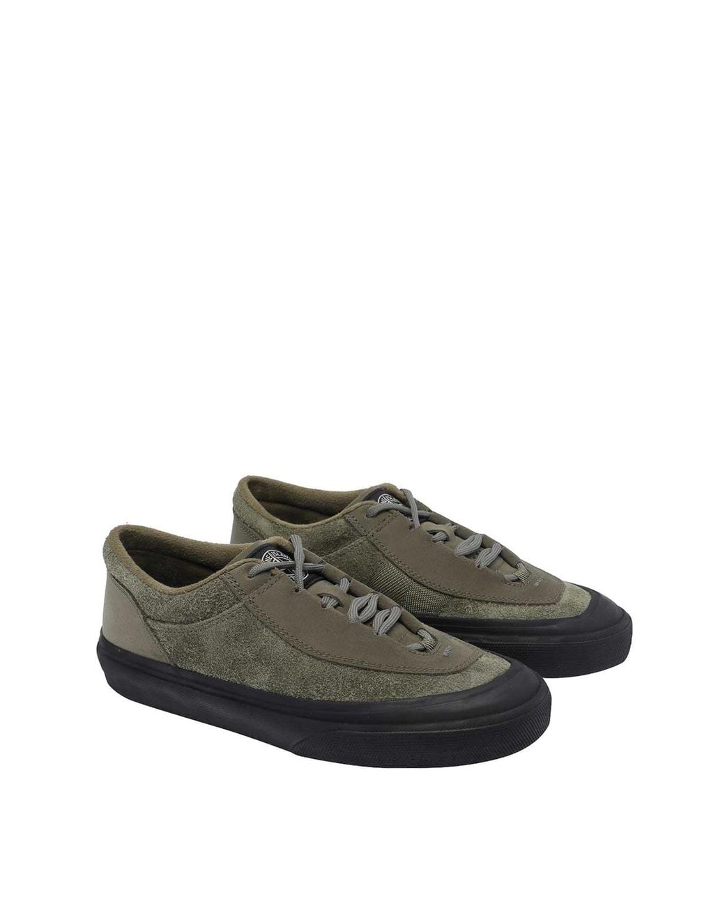 Stone Island Green Logo Sneakers for men