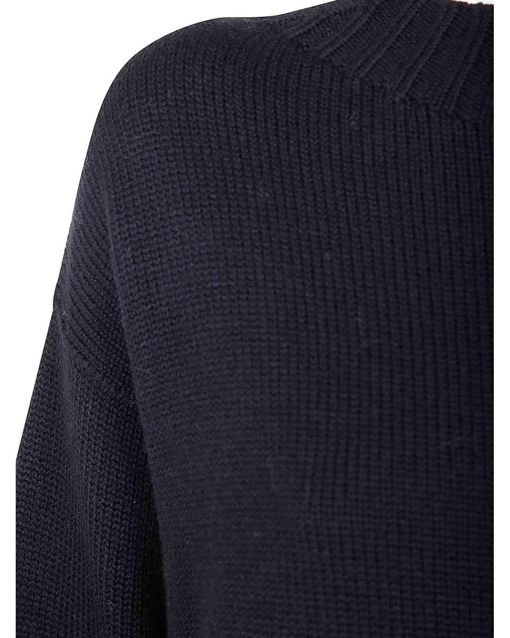 Drumohr Blue Long Sleeve Crew Neck Aweater