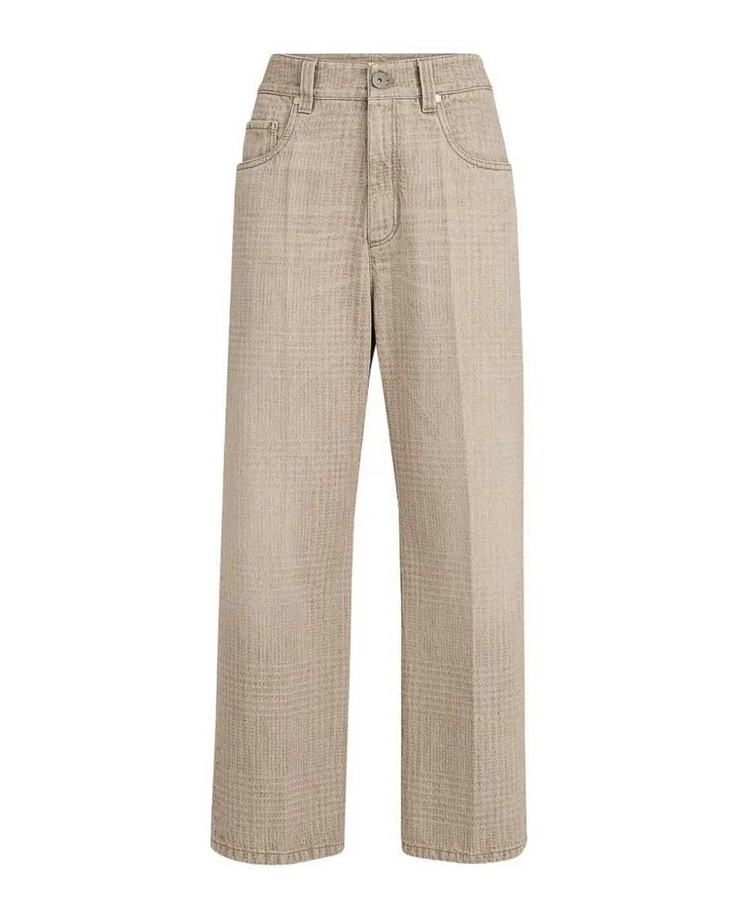 Vaqueros Rectos Brunello Cucinelli de color Natural