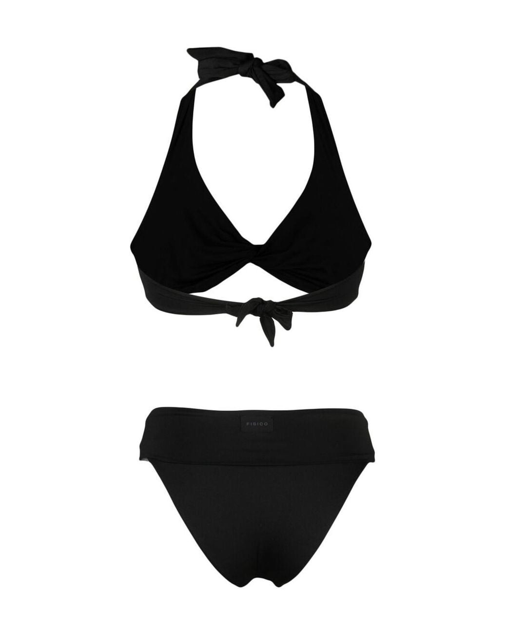 Fisico Black Cross Bikini