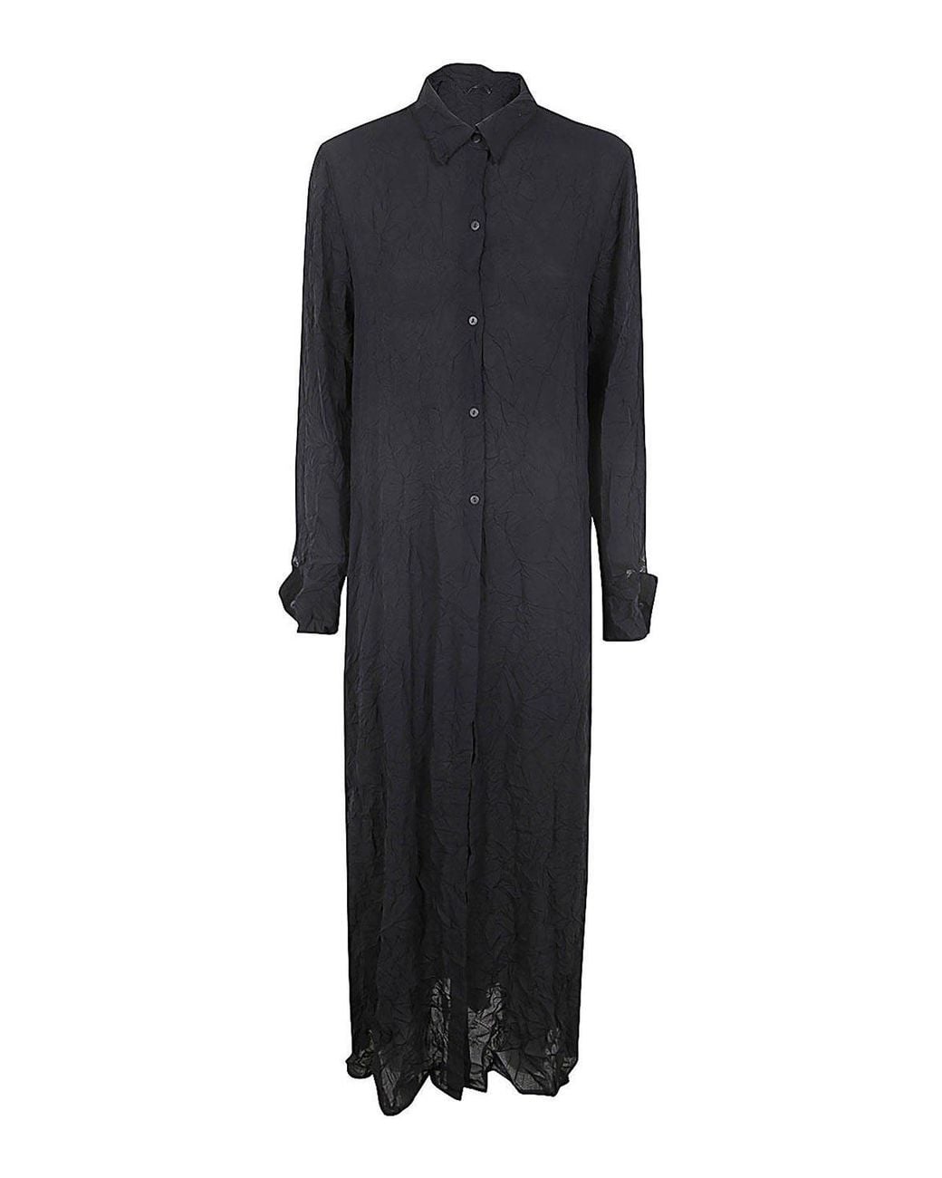 Maria Calderara Black New Roomy Fit Parachute Long Shirt