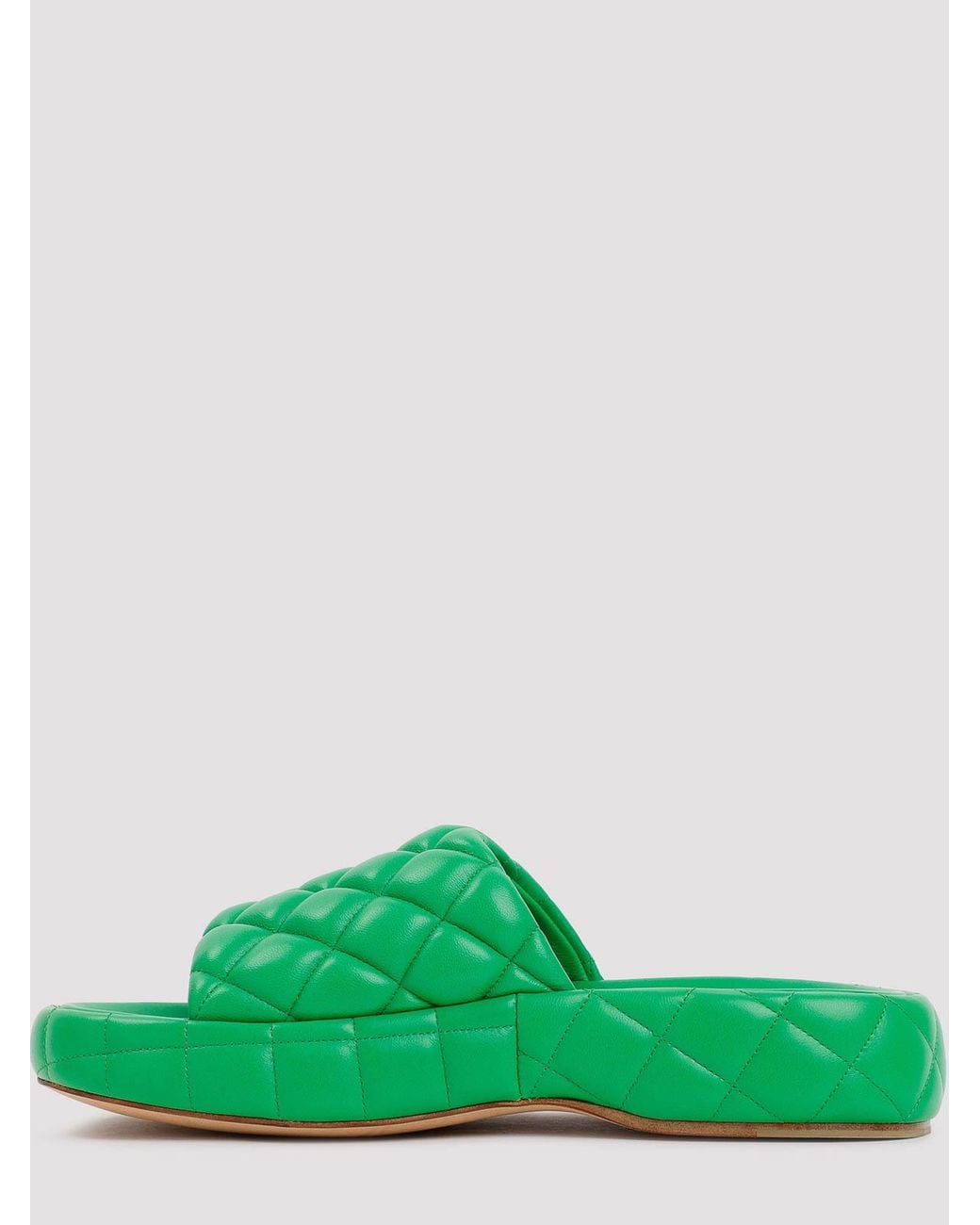 Bottega Veneta Green Padded Leather Sandals