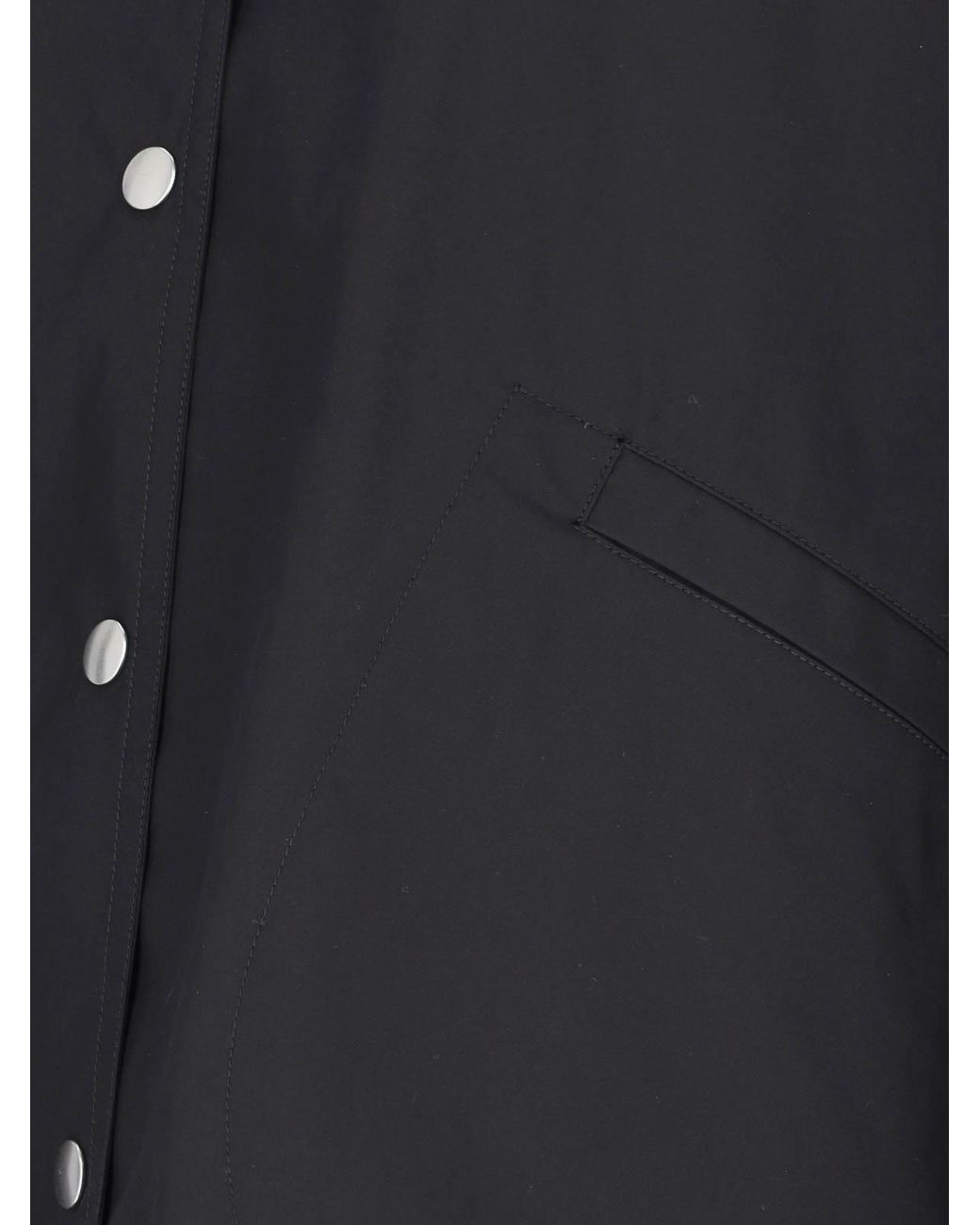 Jil Sander Black Logo Single-Breasted Jacket