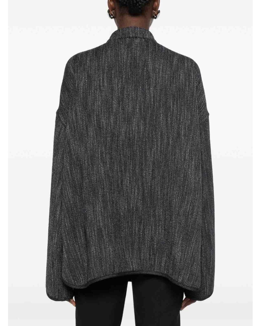 Emporio Armani Black Wool Blend Jacket