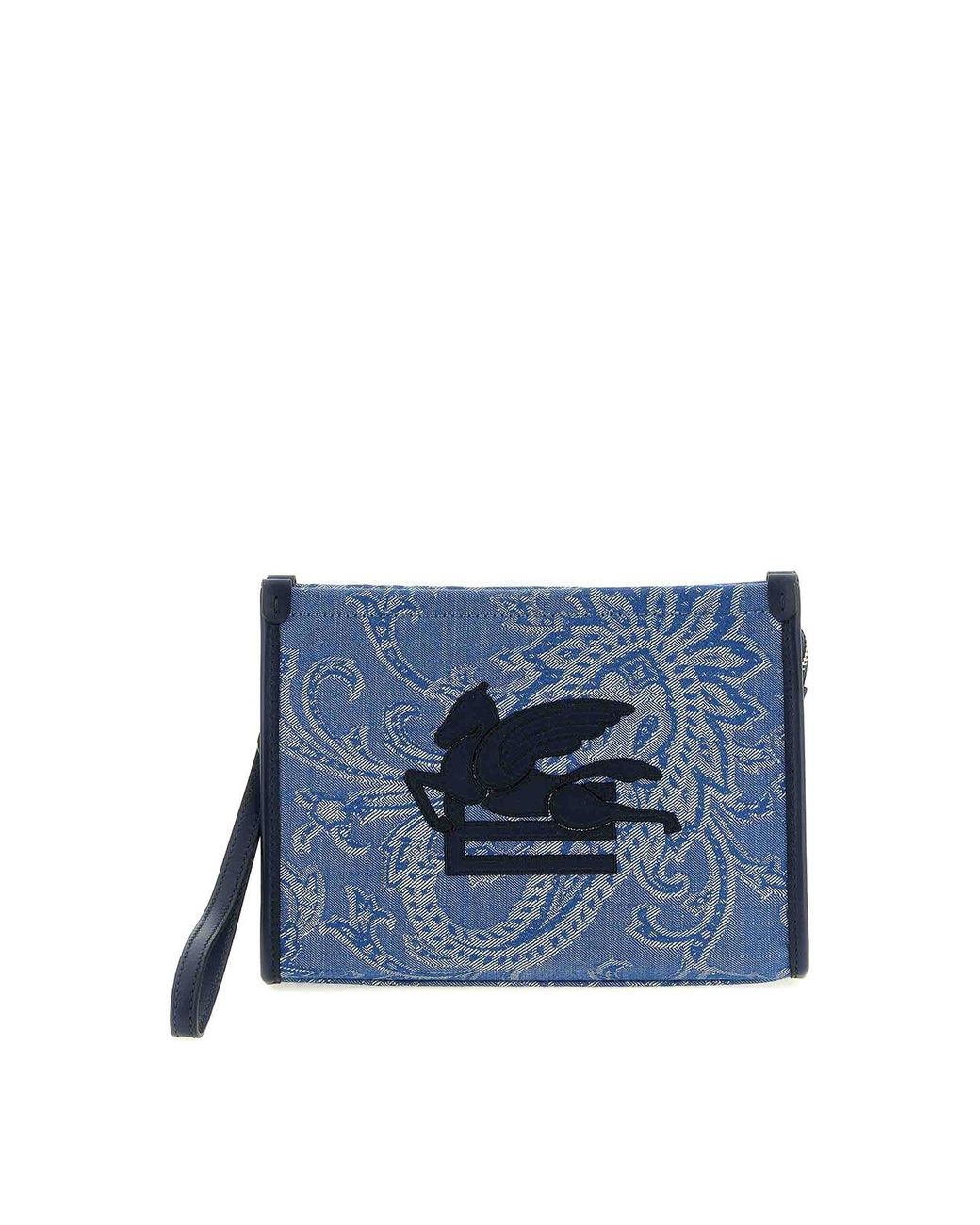 Etro Blue Paisley Clutch