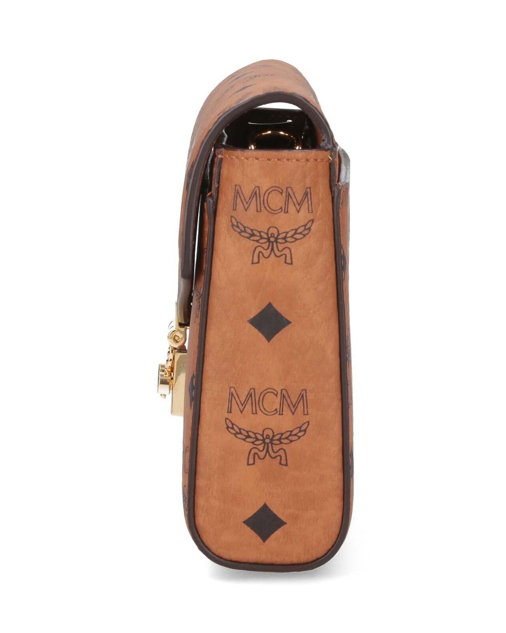MCM Brown Media Shoulder Bag