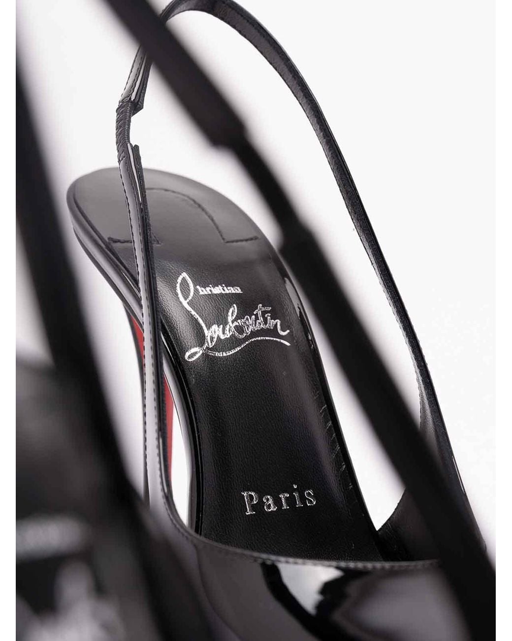 Christian Louboutin White 'Miss Z 100' Slingbacks