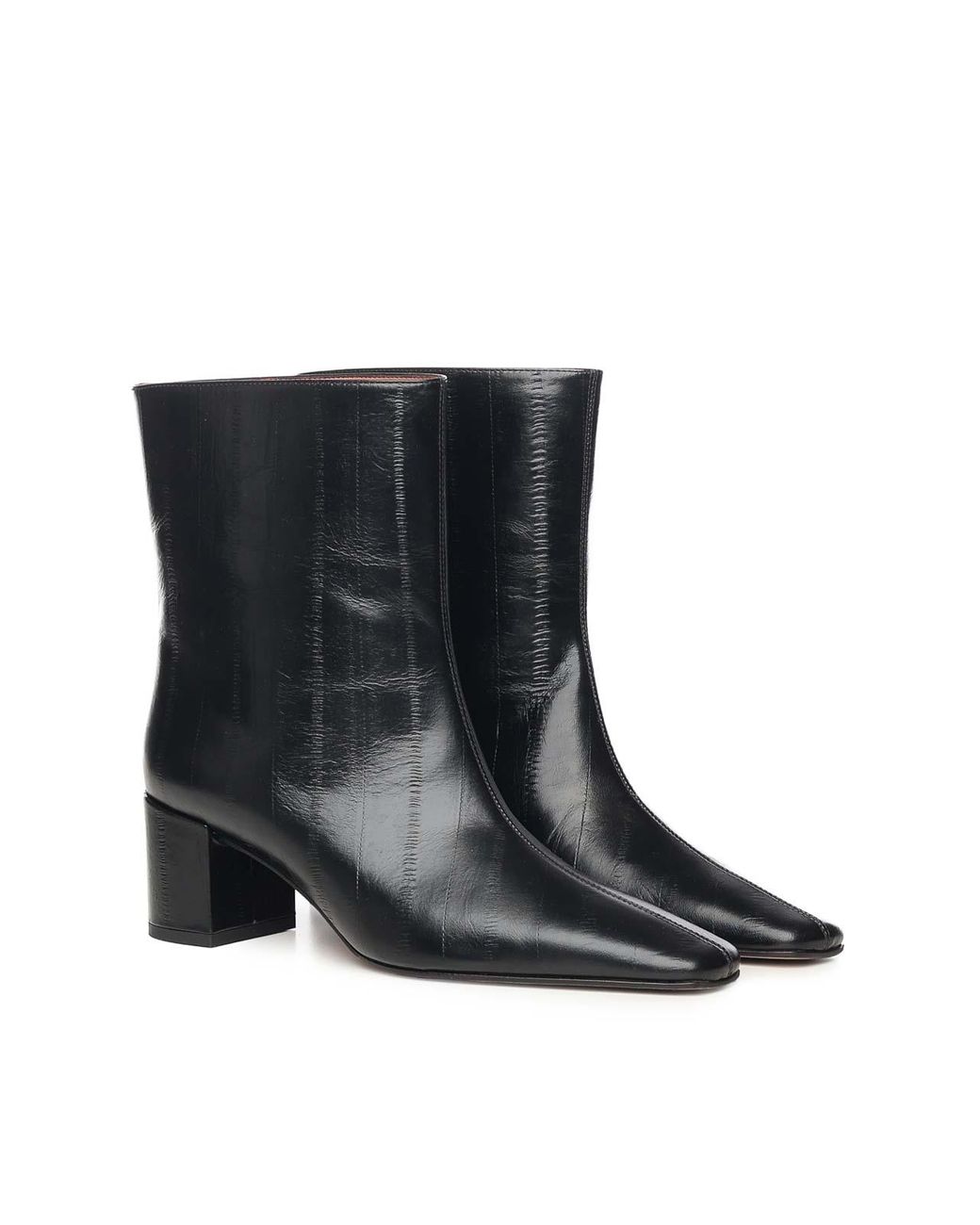 Giuliano Galiano Black Stefy Leather Ankle Boot