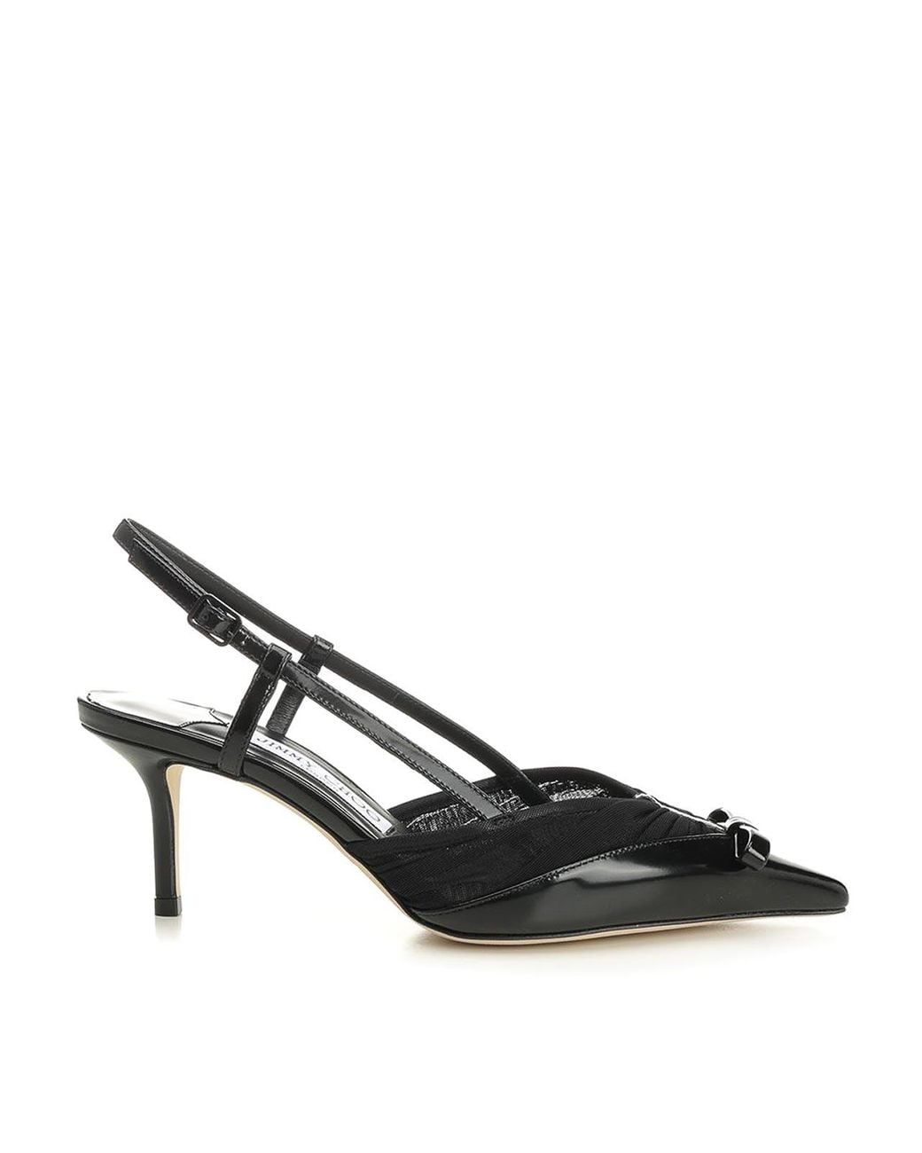 Jimmy Choo Black Afia Mesh Dcollet 65
