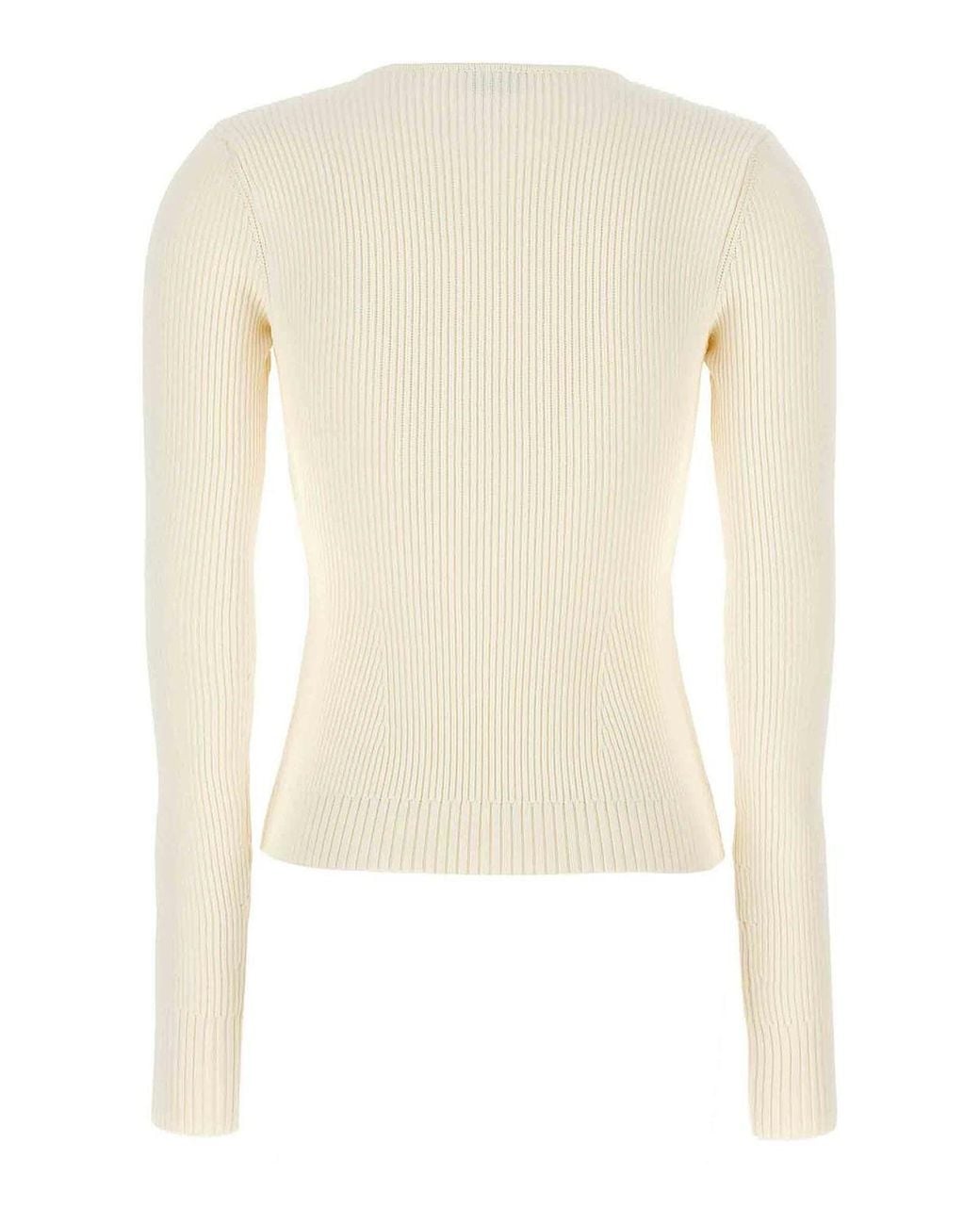 Pull Col Rond Magda Butrym en coloris White