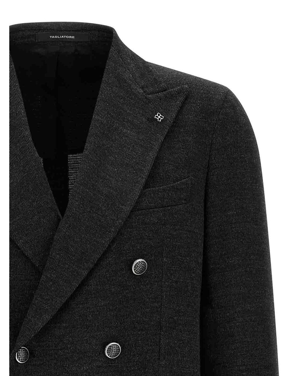 Tagliatore Black Blazer for men