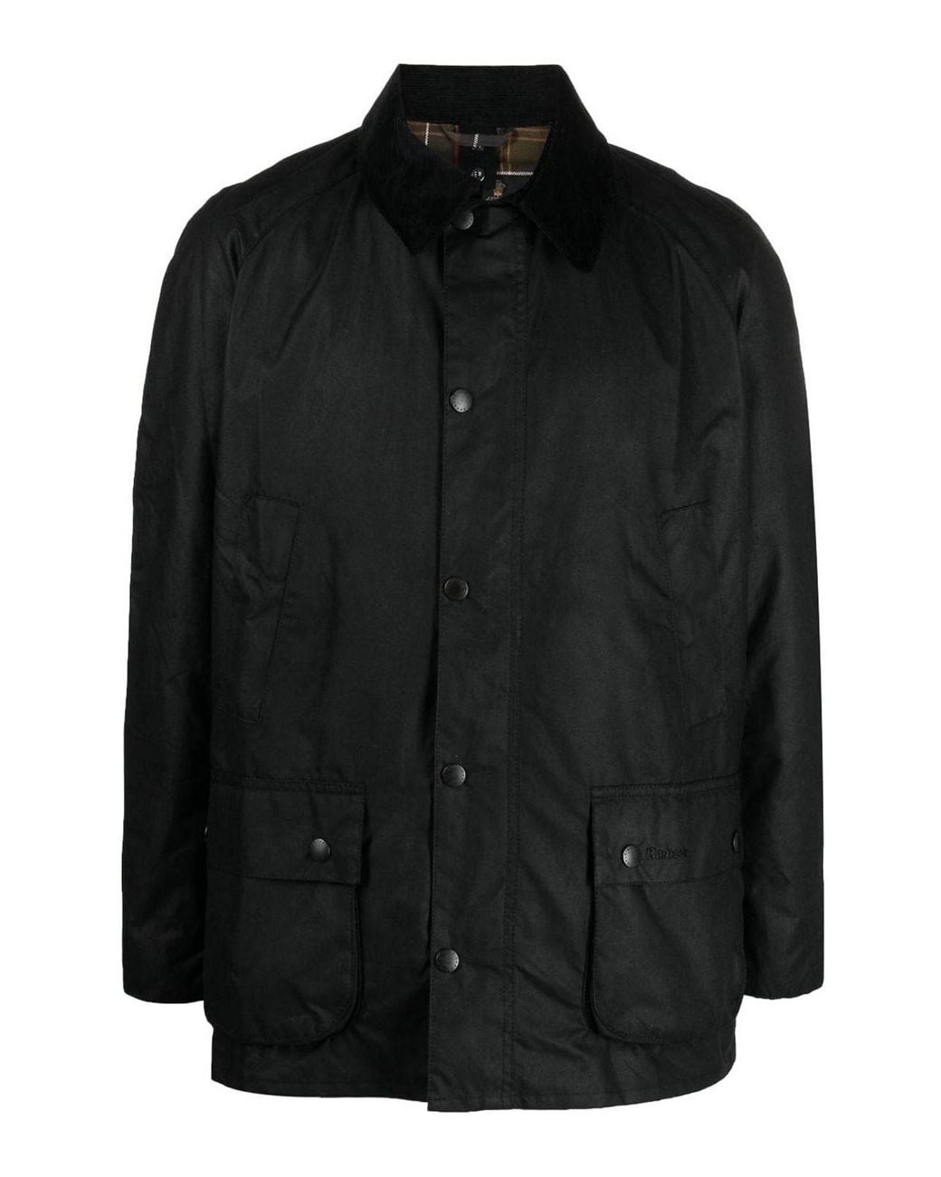 Barbour Black Waxed Cotton Classic Jacket for men