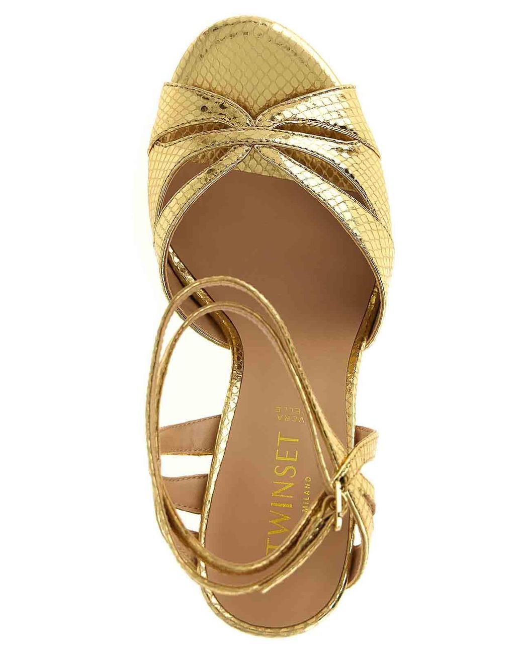 Twinset Metallic Tejus Sandals