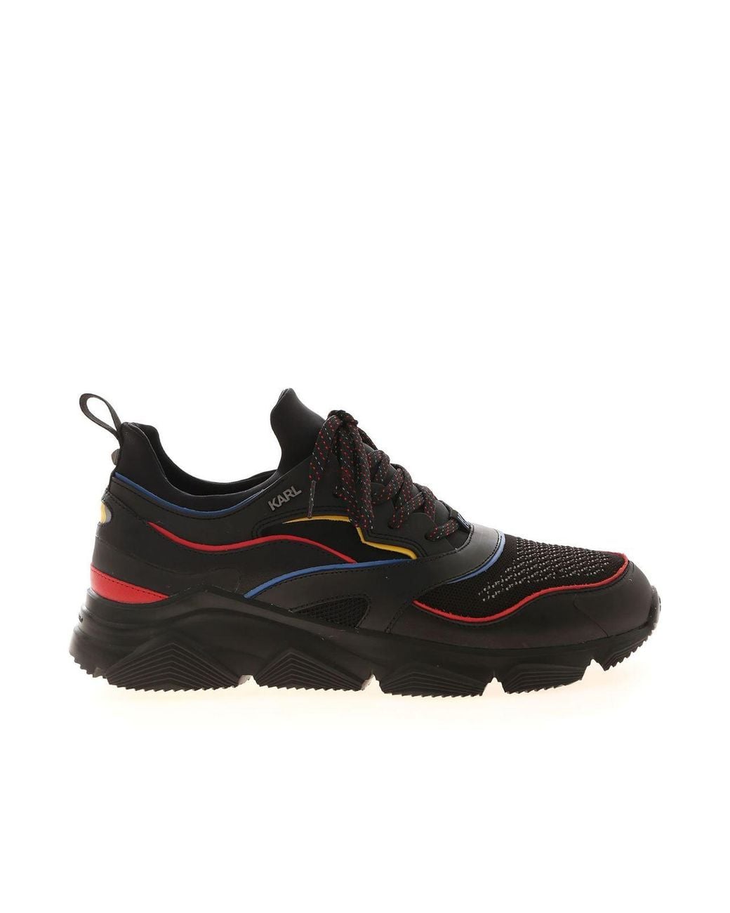 Karl Lagerfeld Black Verge Sneakers for men