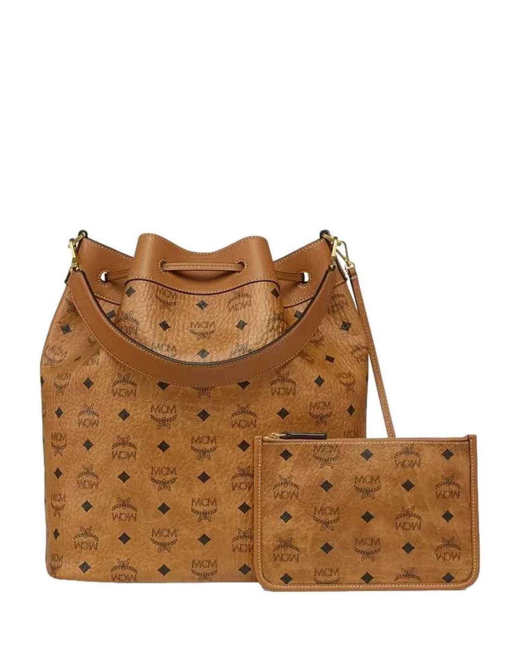 Dessau Drawstring Large di MCM in Brown