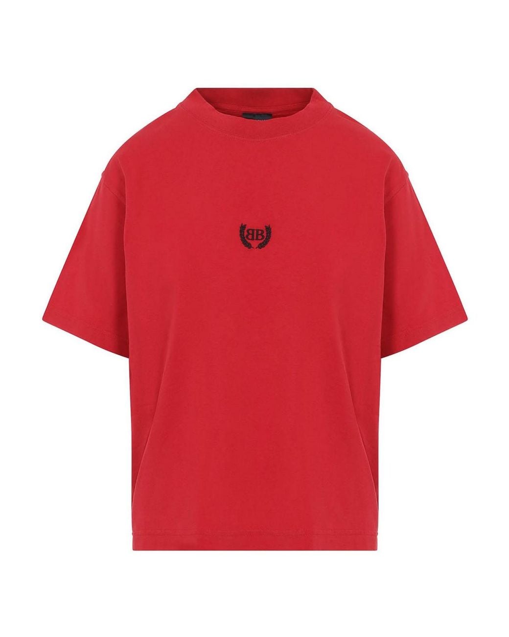 Balenciaga Red Laurel Classic Medium Fit T-Shirt