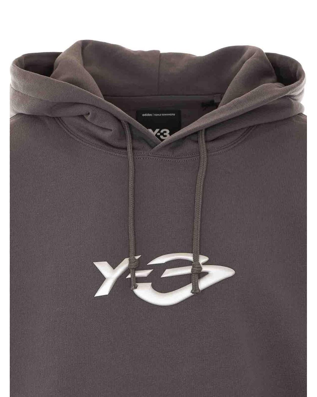 Y-3 Gray Adidas Hoodie for men