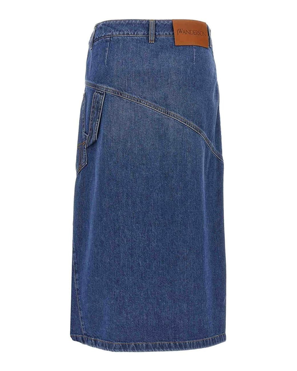 J.W. Anderson Blue Midi Skirts