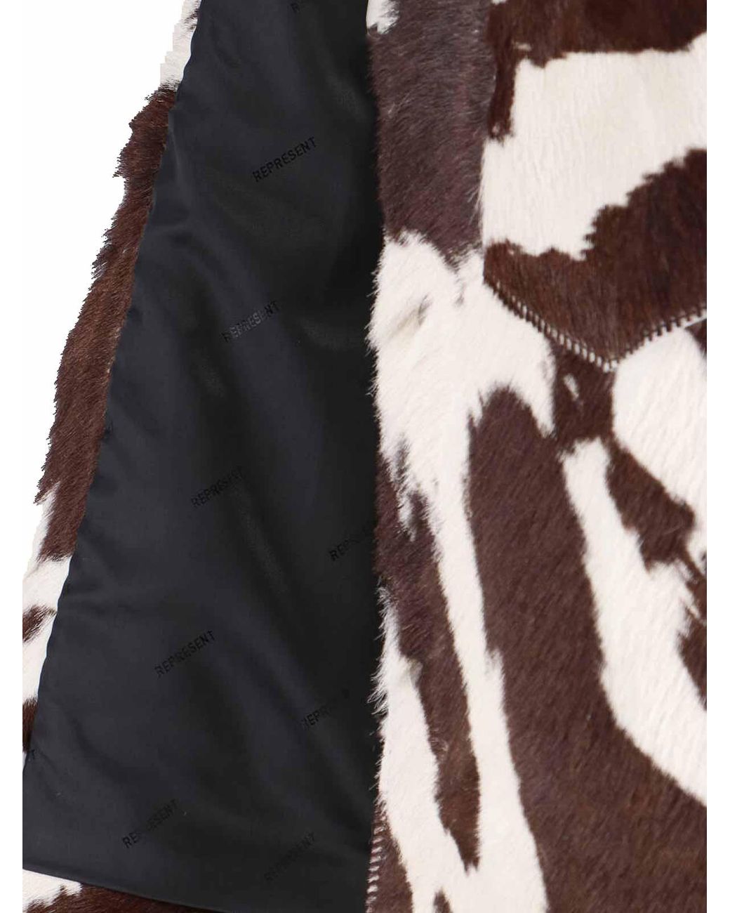 Represent Brown Animal Print Jacket for men