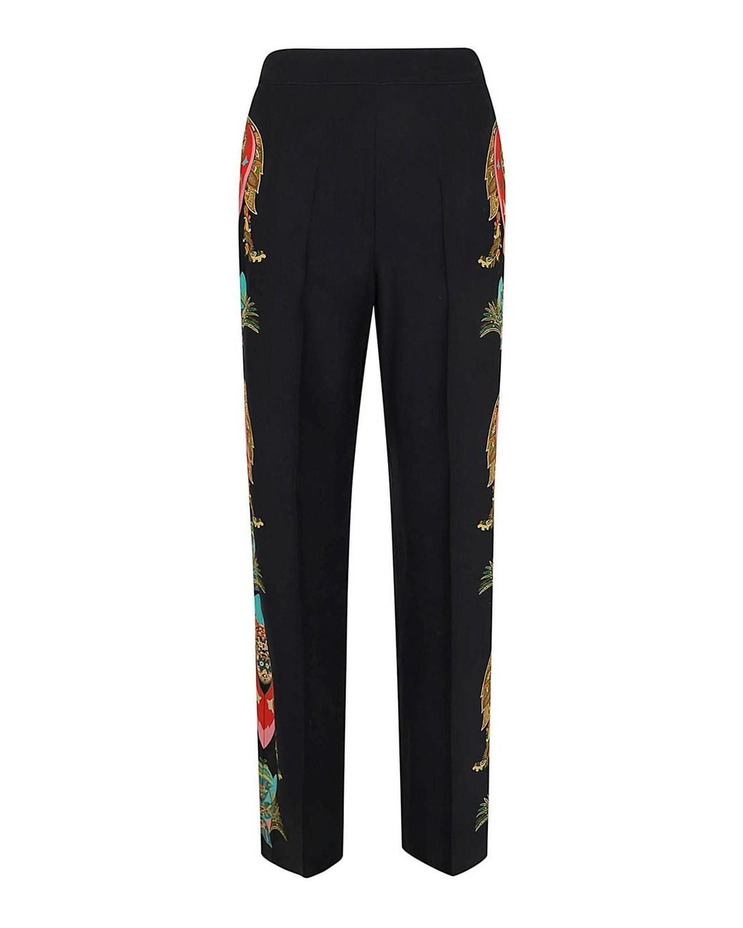 Etro Black Straight Leg Trousers