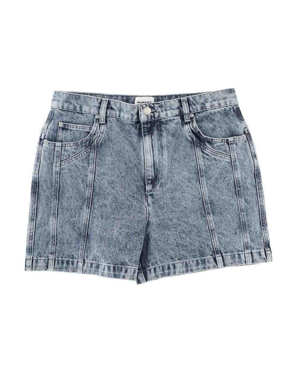 Isabel Marant Blue Shorts Joely
