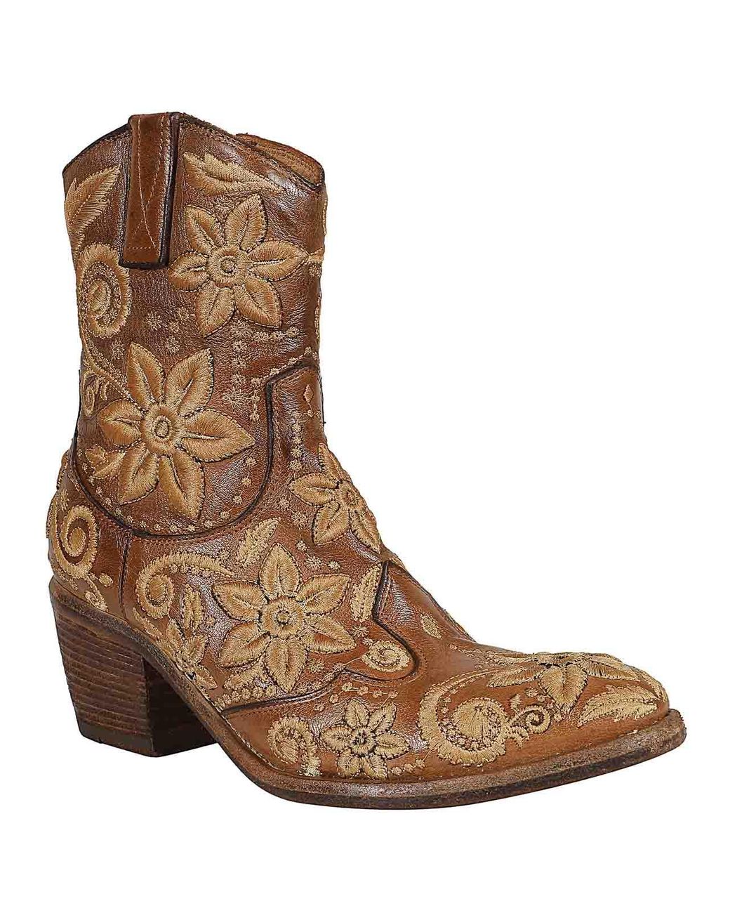 Fauzian Jeunesse Brown Embroidered Boot