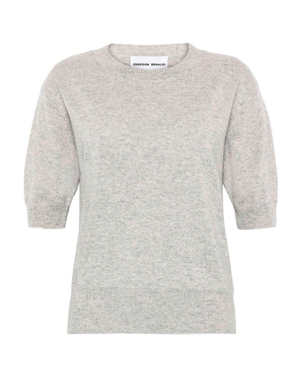 EMERSON RENALDI White Crew Neck Sweater