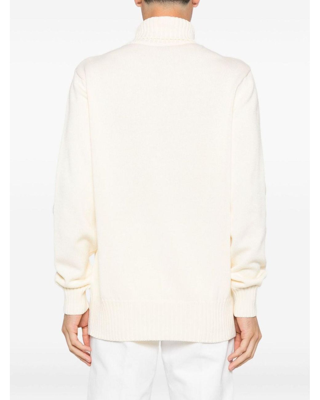 Givenchy White Paris Sweater With A High Neck for men