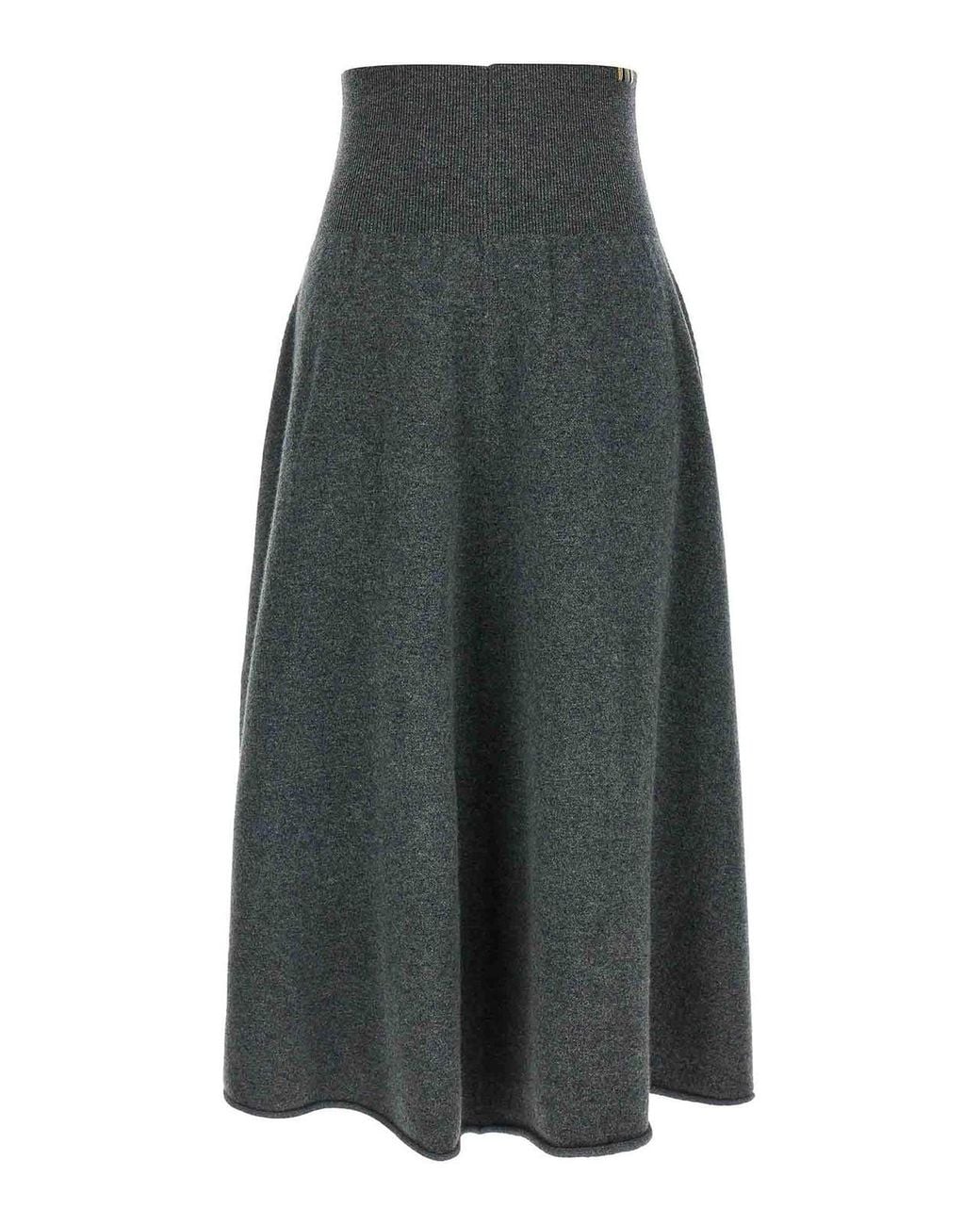 Extreme Cashmere Gray N388 Ease Cashmere Skirt