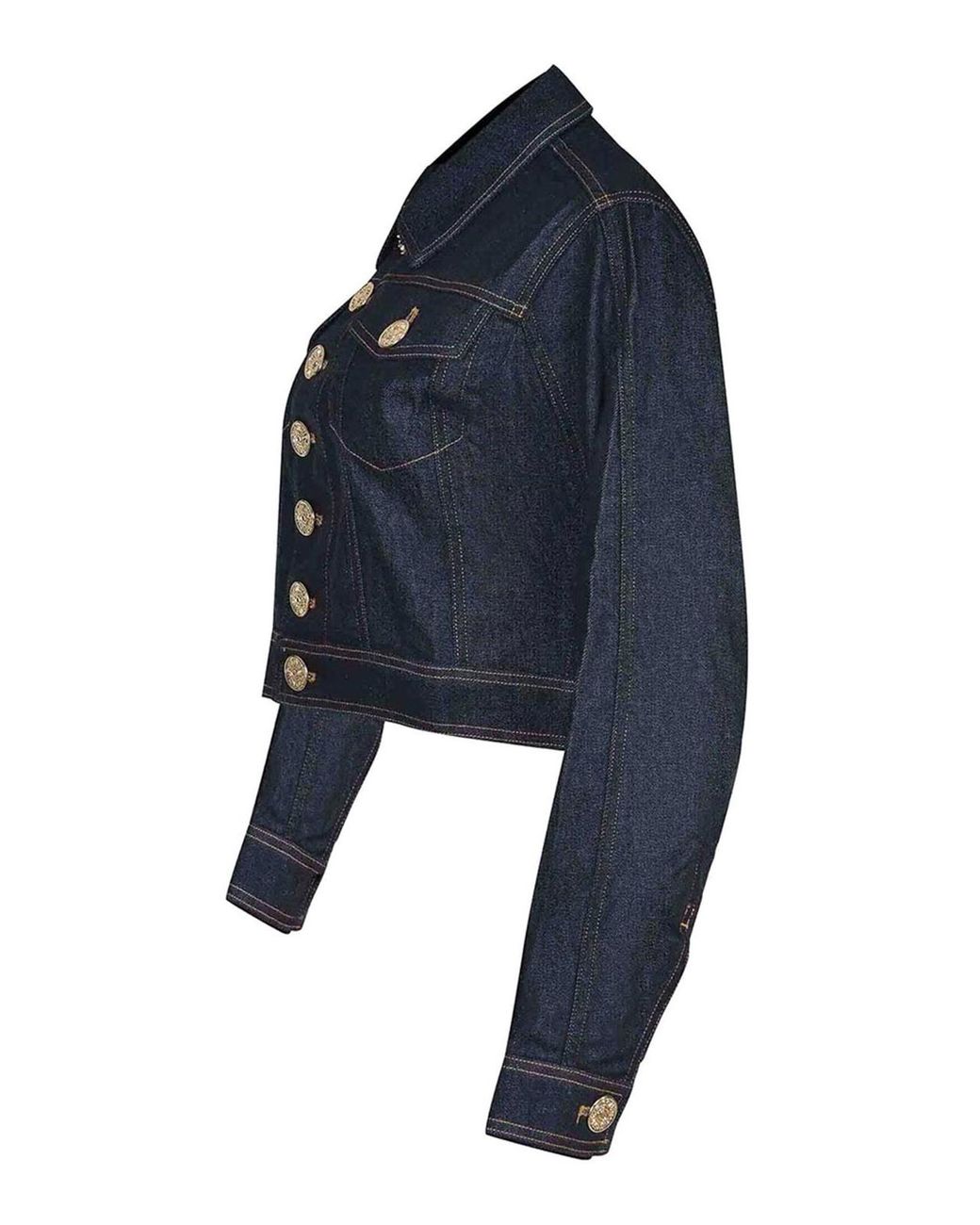 Dondup Blue Jacket Made Of Denim