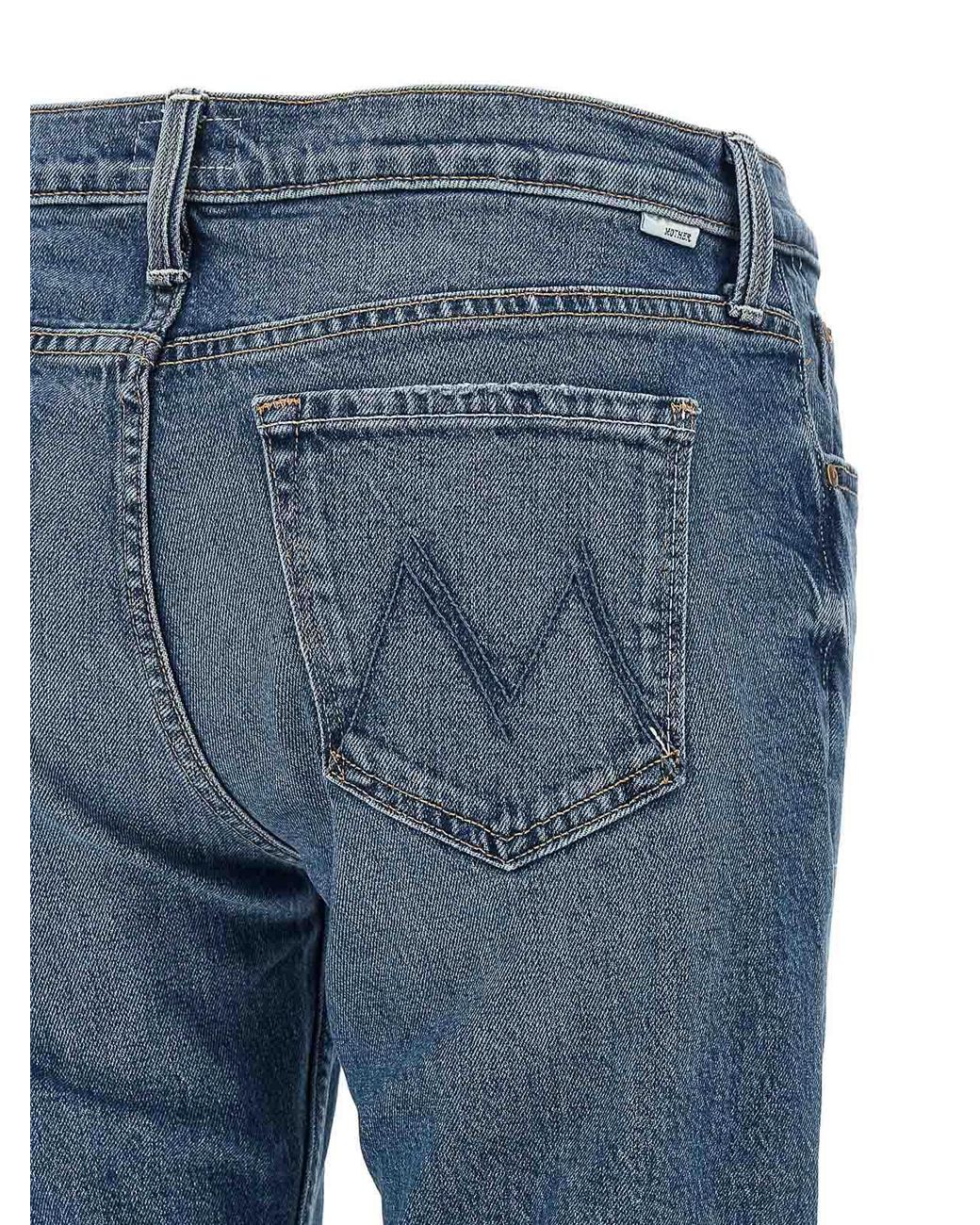 Jean Bootcut Mother en coloris Blue