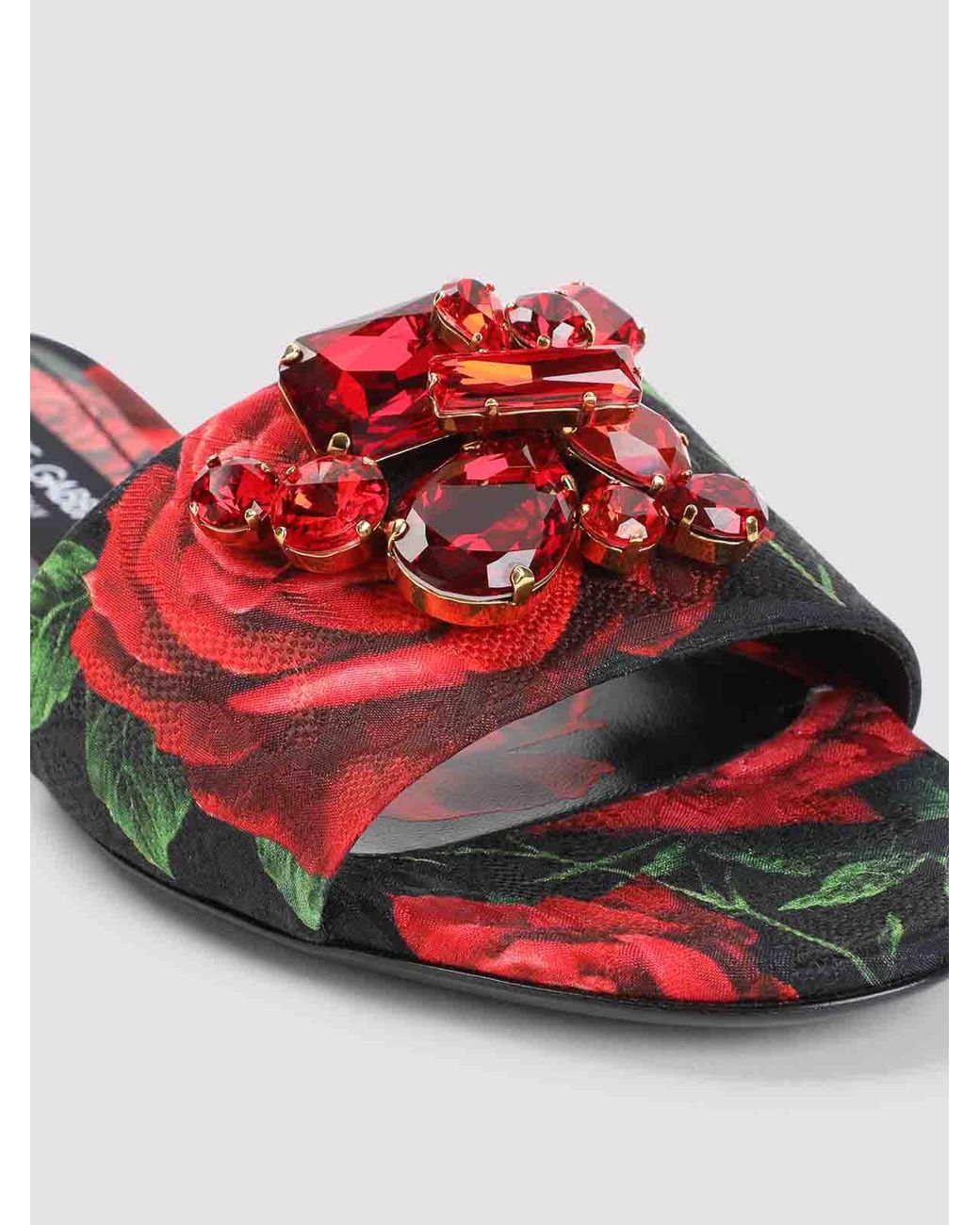 Dolce & Gabbana White Dg Flat Sandals