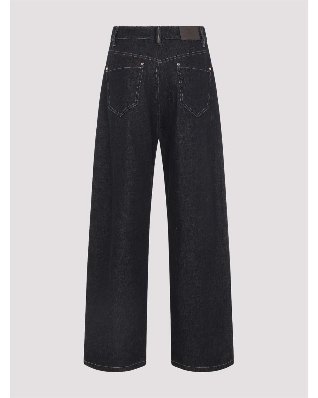 Brunello Cucinelli Blue Cotton Jeans