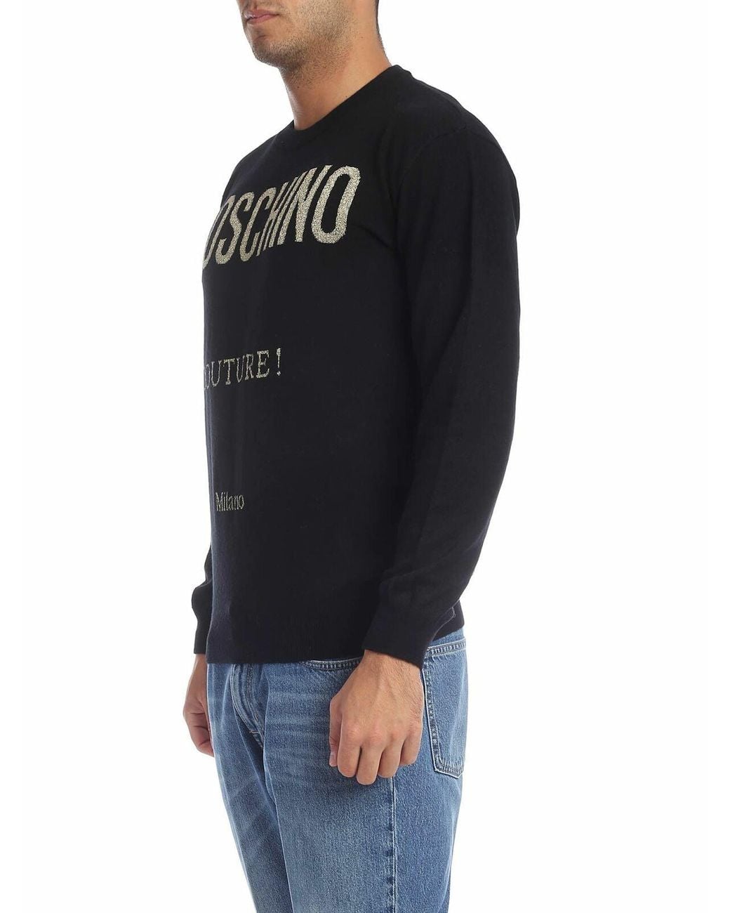 Moschino Black Pullover for men
