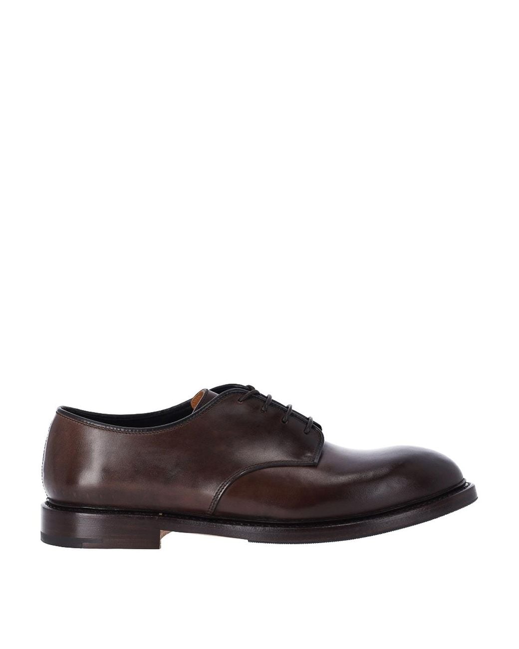 Premiata Brown Leather Derby Shoes for men