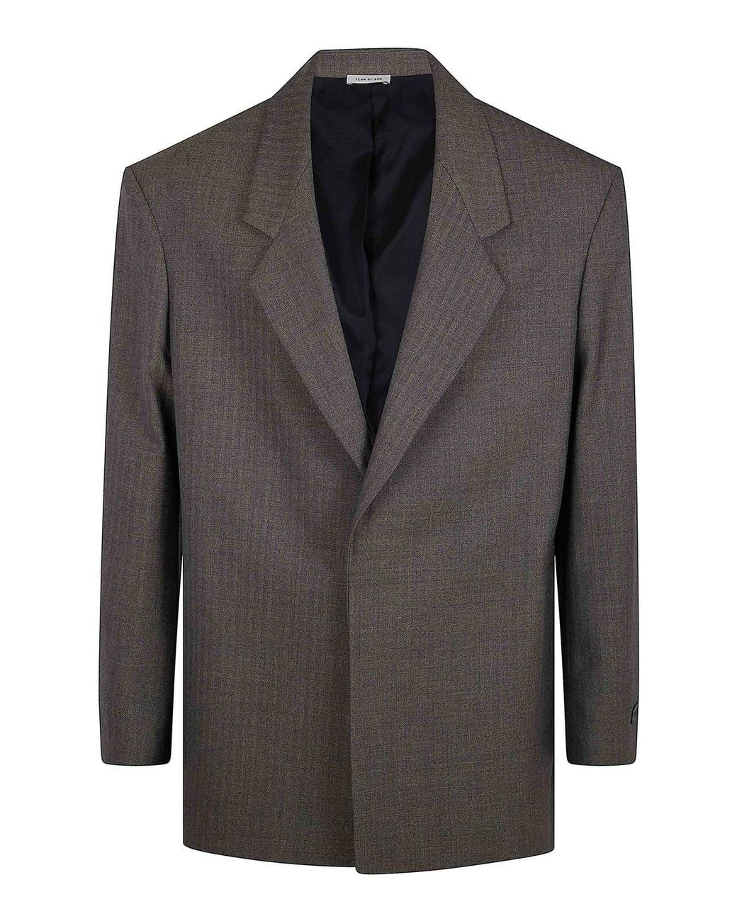 Fear Of God Gray Single Breasted Blazer for men