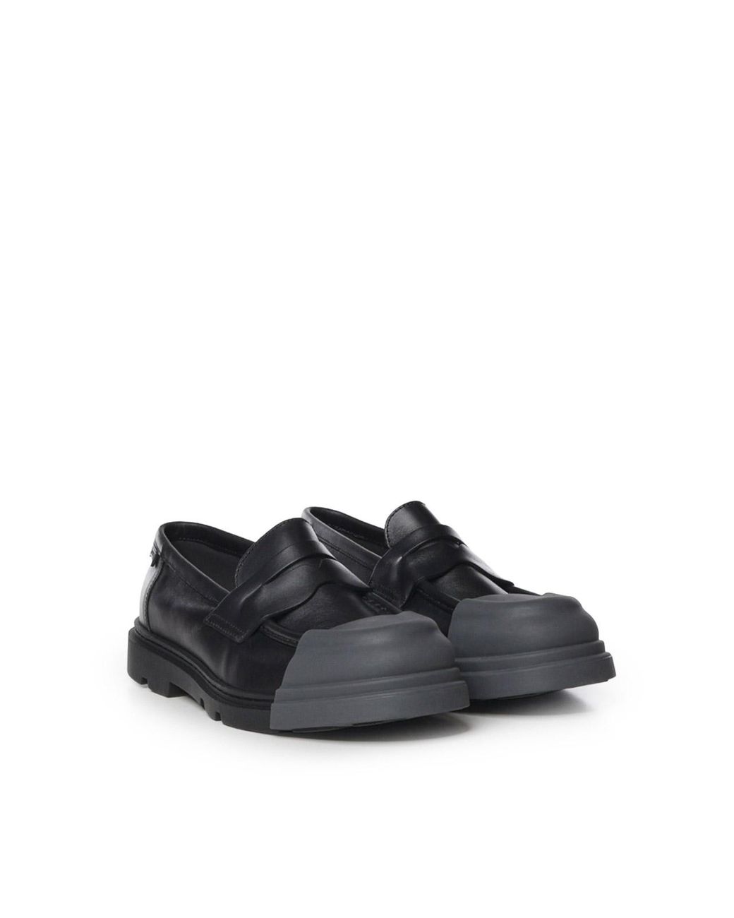 Camper Black Junction Leather Loafers for men
