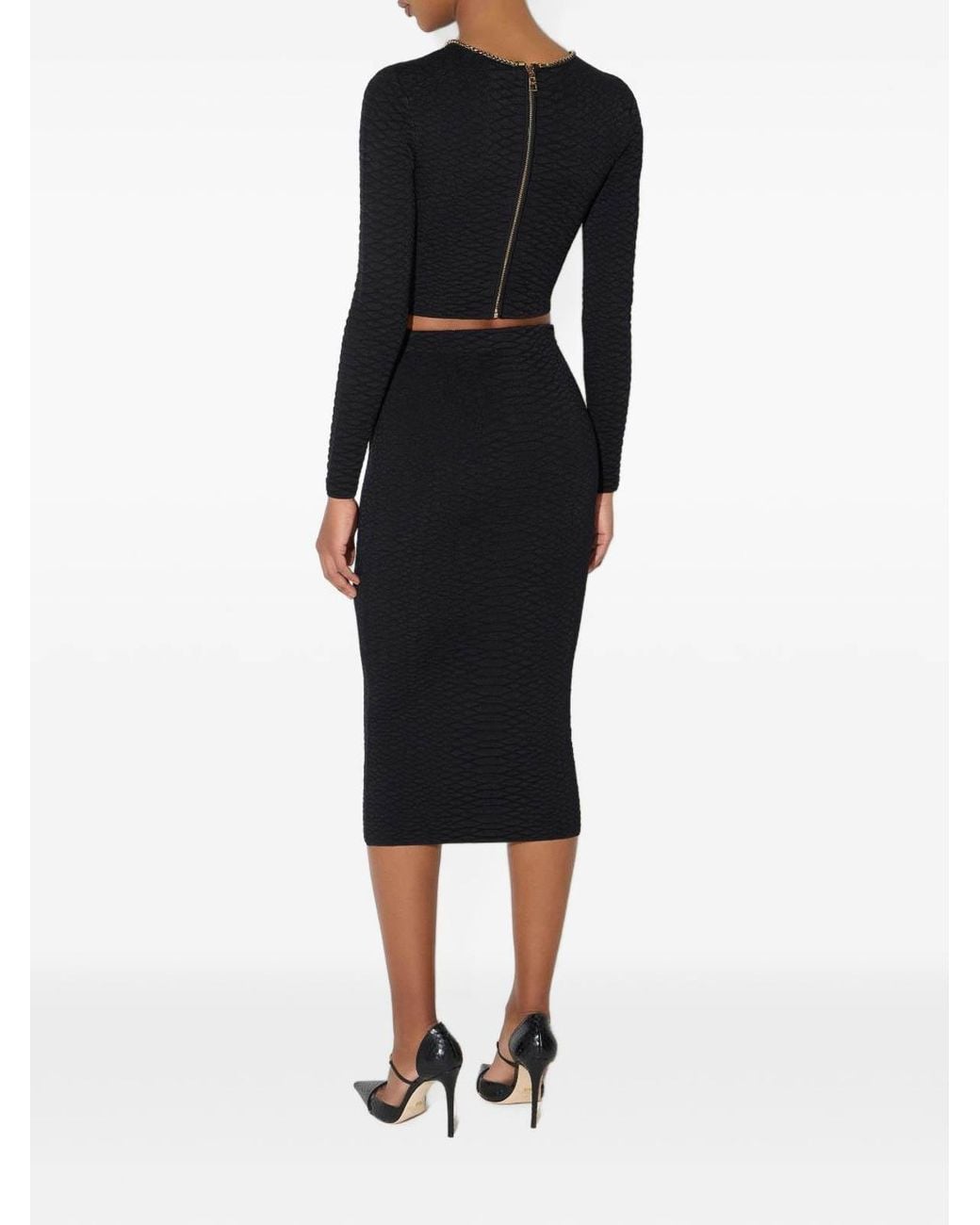 Elisabetta Franchi Blue Cropped Top