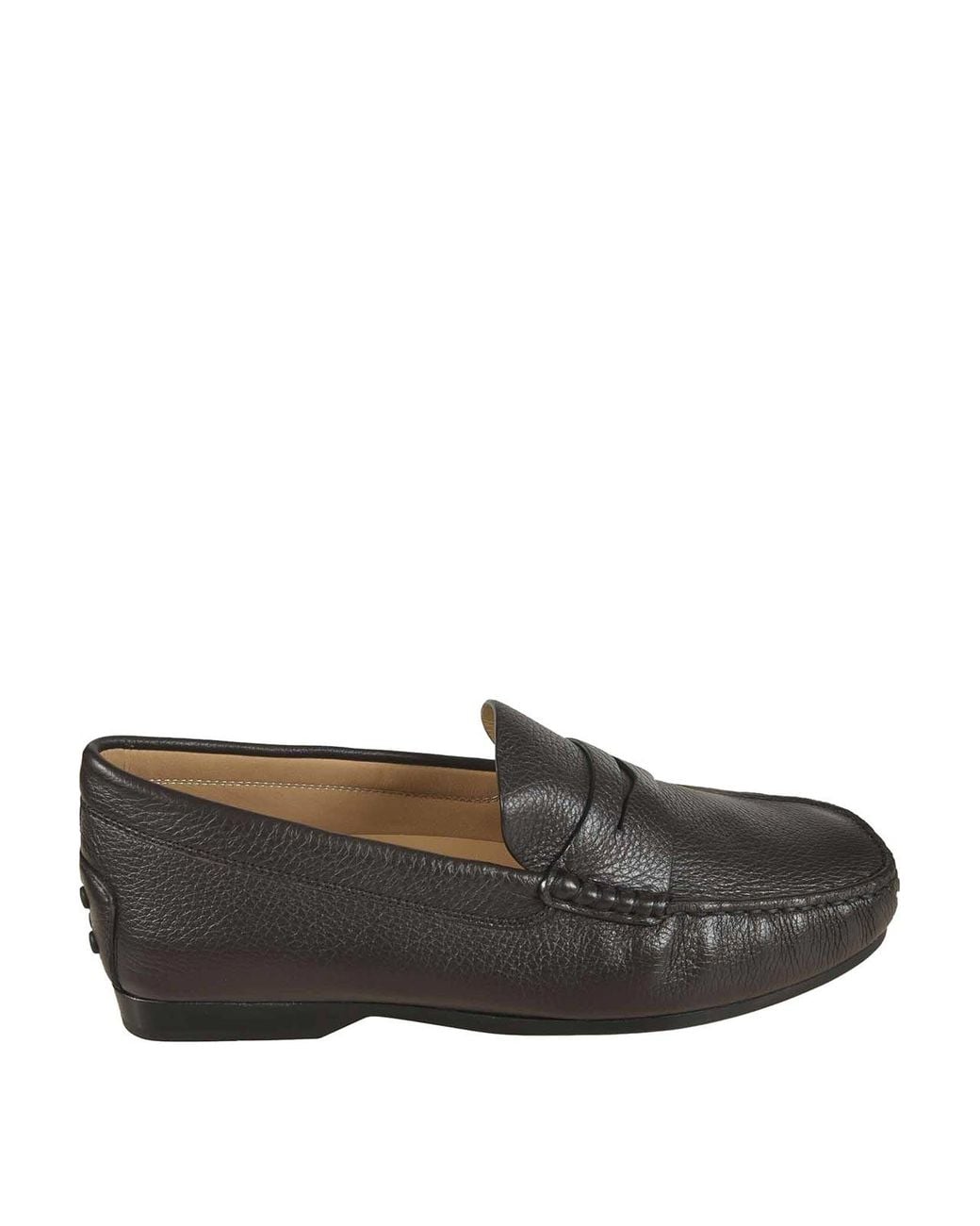 Tod's Gray Leather Loafers for men