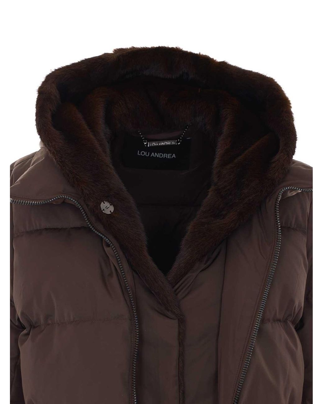 Lou Andrea Brown Padded Parka