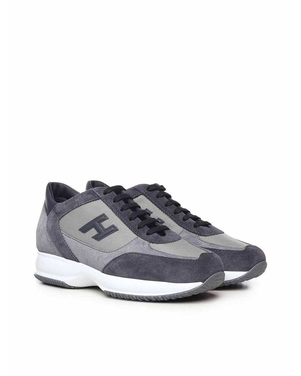 Hogan Gray Interactive Sneakers for men