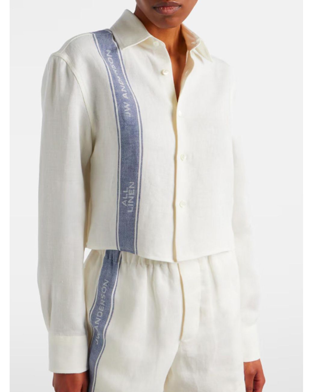 J.W. Anderson White Linen Shirt