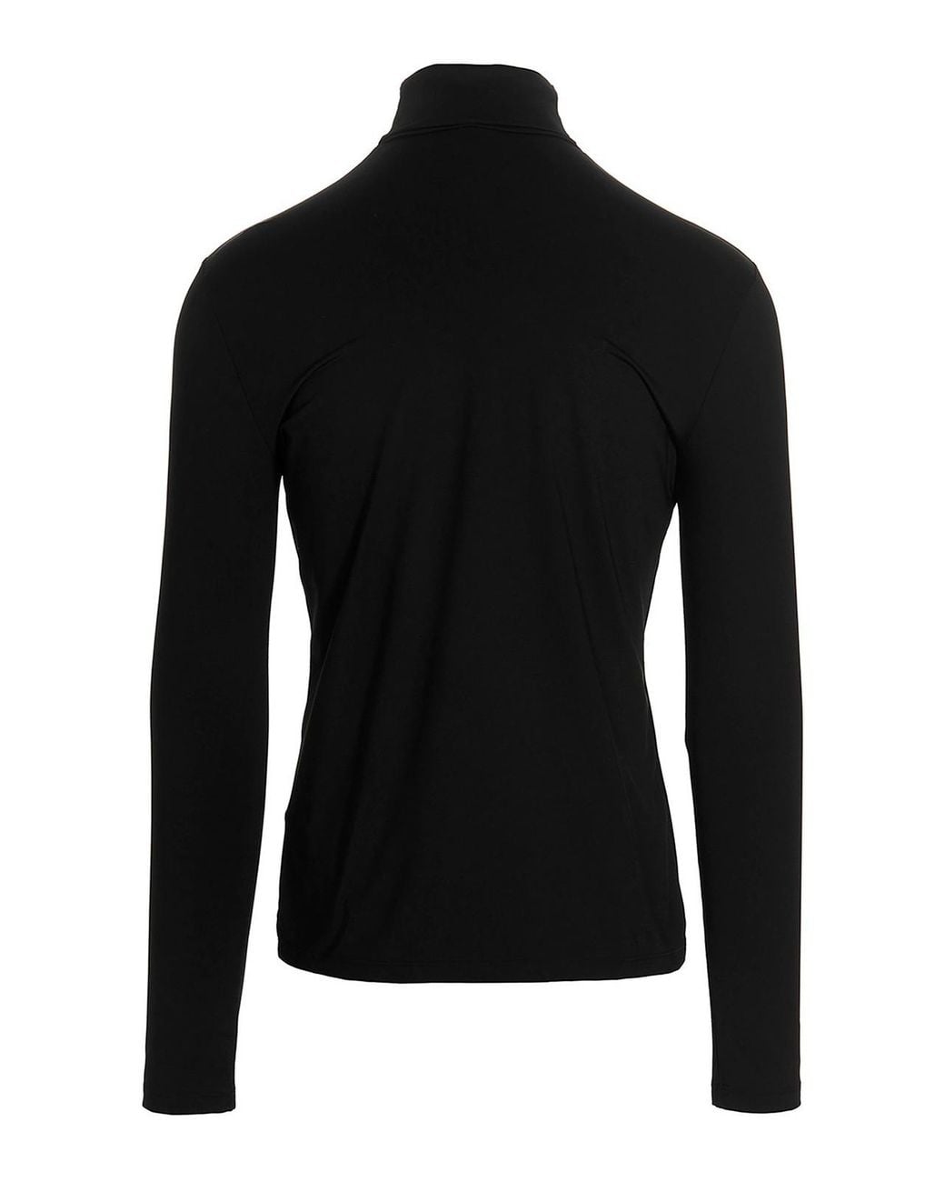 VTMNTS Black Lycra Logo Sweater for men
