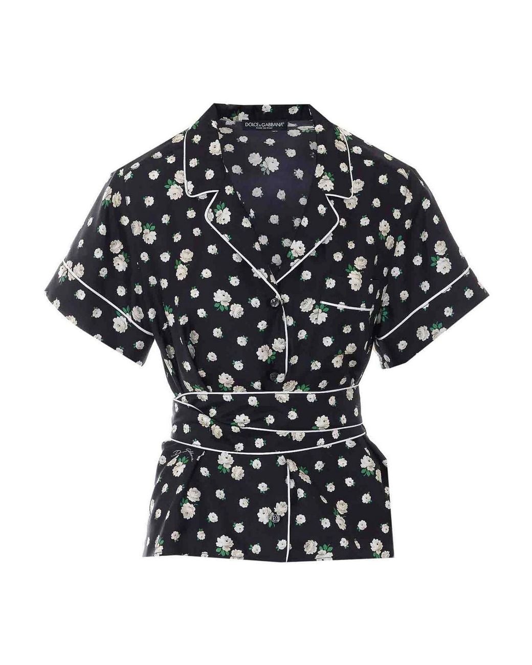 Dolce & Gabbana Black Dolce & Gabbana Print Vanity Shirt