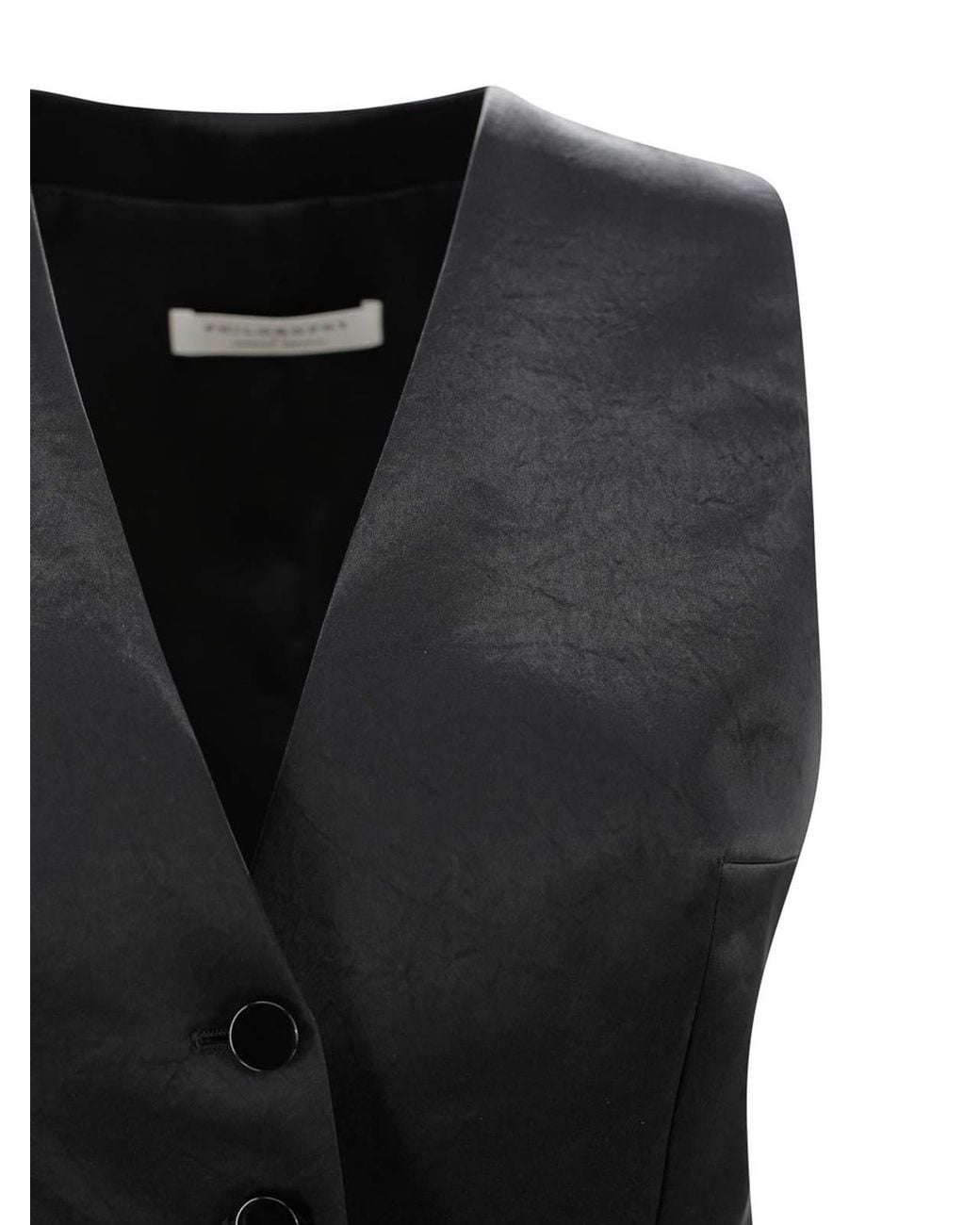 Philosophy Di Lorenzo Serafini Black Waistcoat