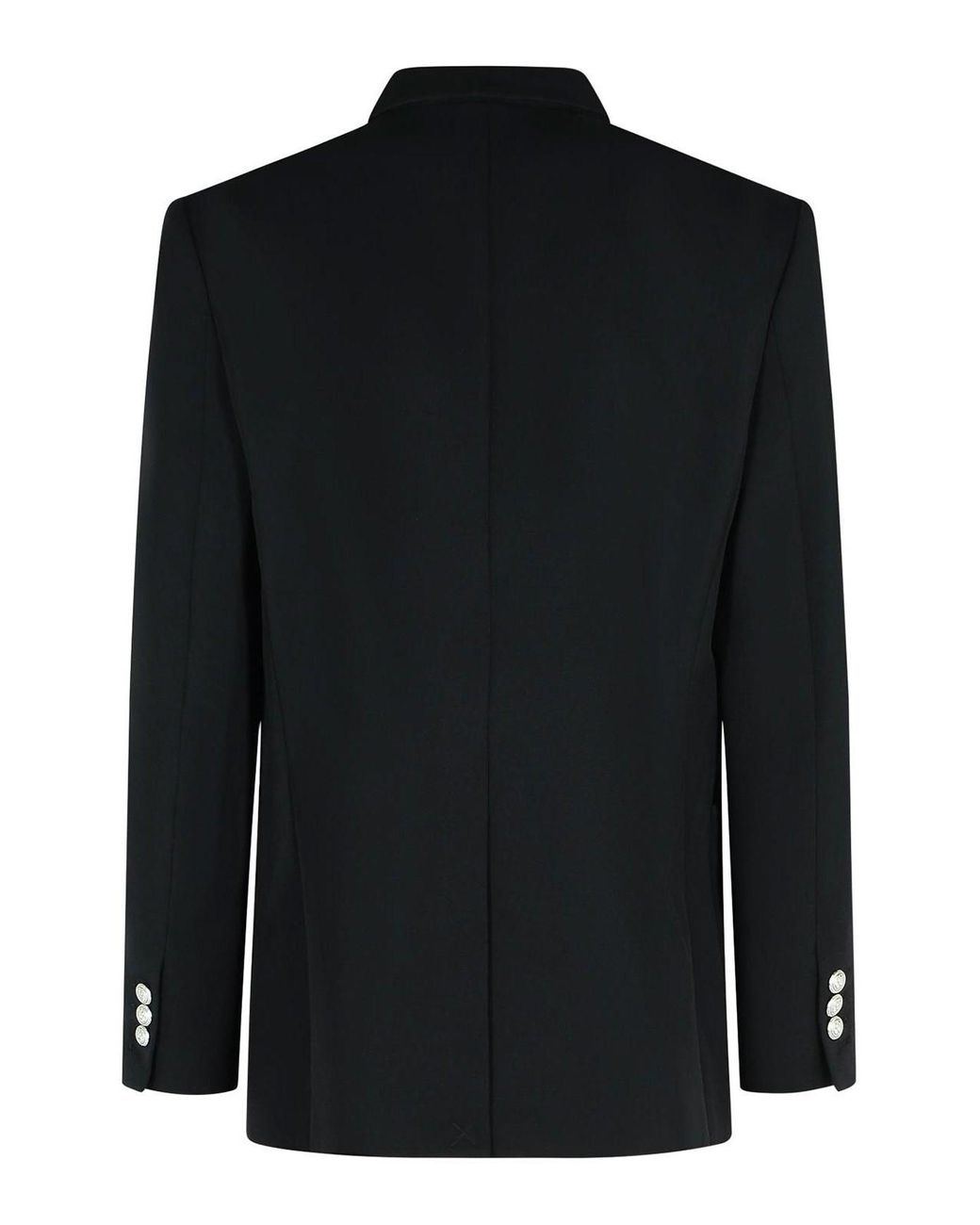 Balmain Black Virgin Wool Blazer for men
