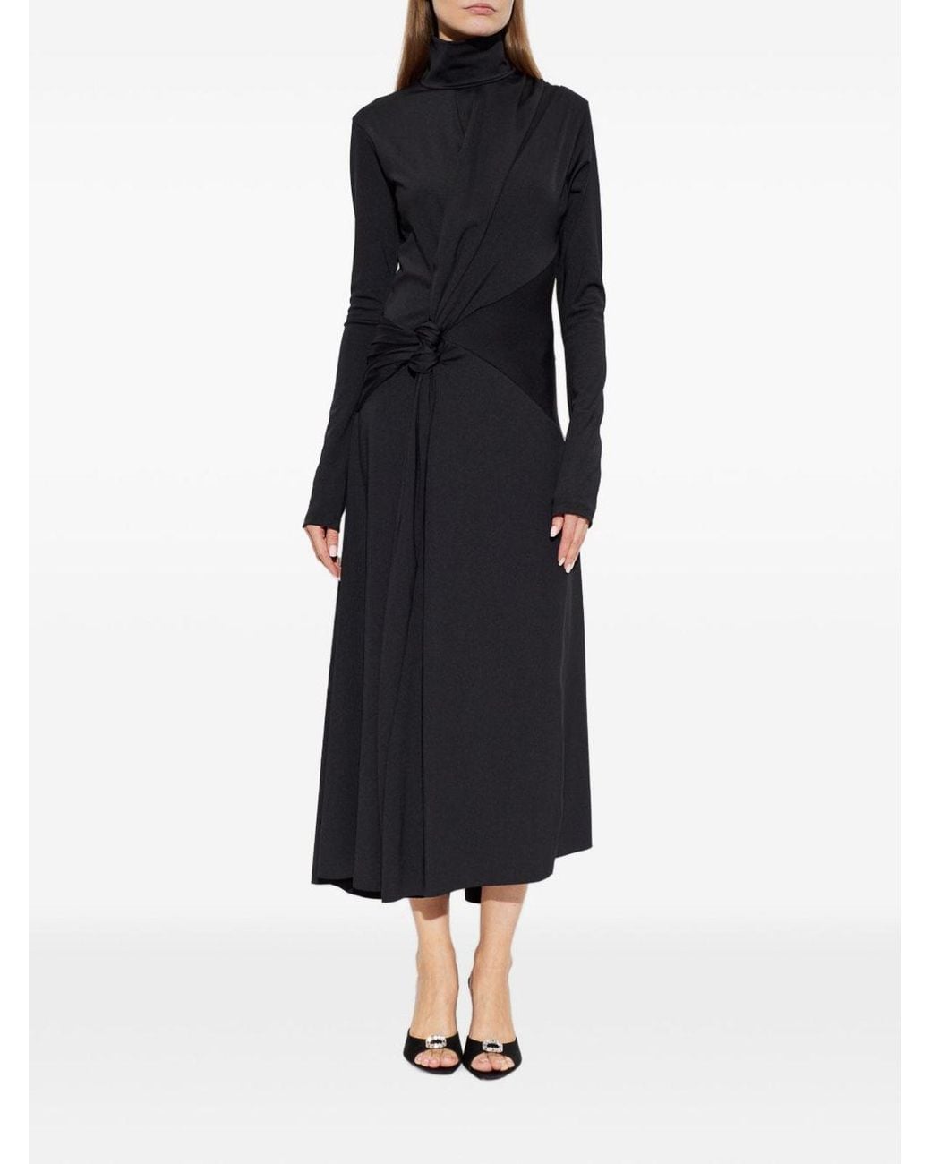 Victoria Beckham Black Midi Dress